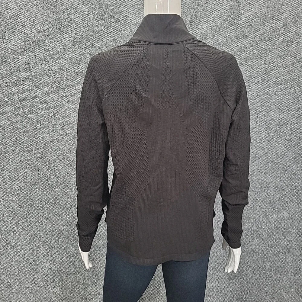 Studio Park x Kerstin Lindquist Zip Jacket w Quilted Front Large Size Black